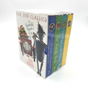 Four Mini Classics Childrens Book Set Collection Wonderful Wizard Oz Jungle Book